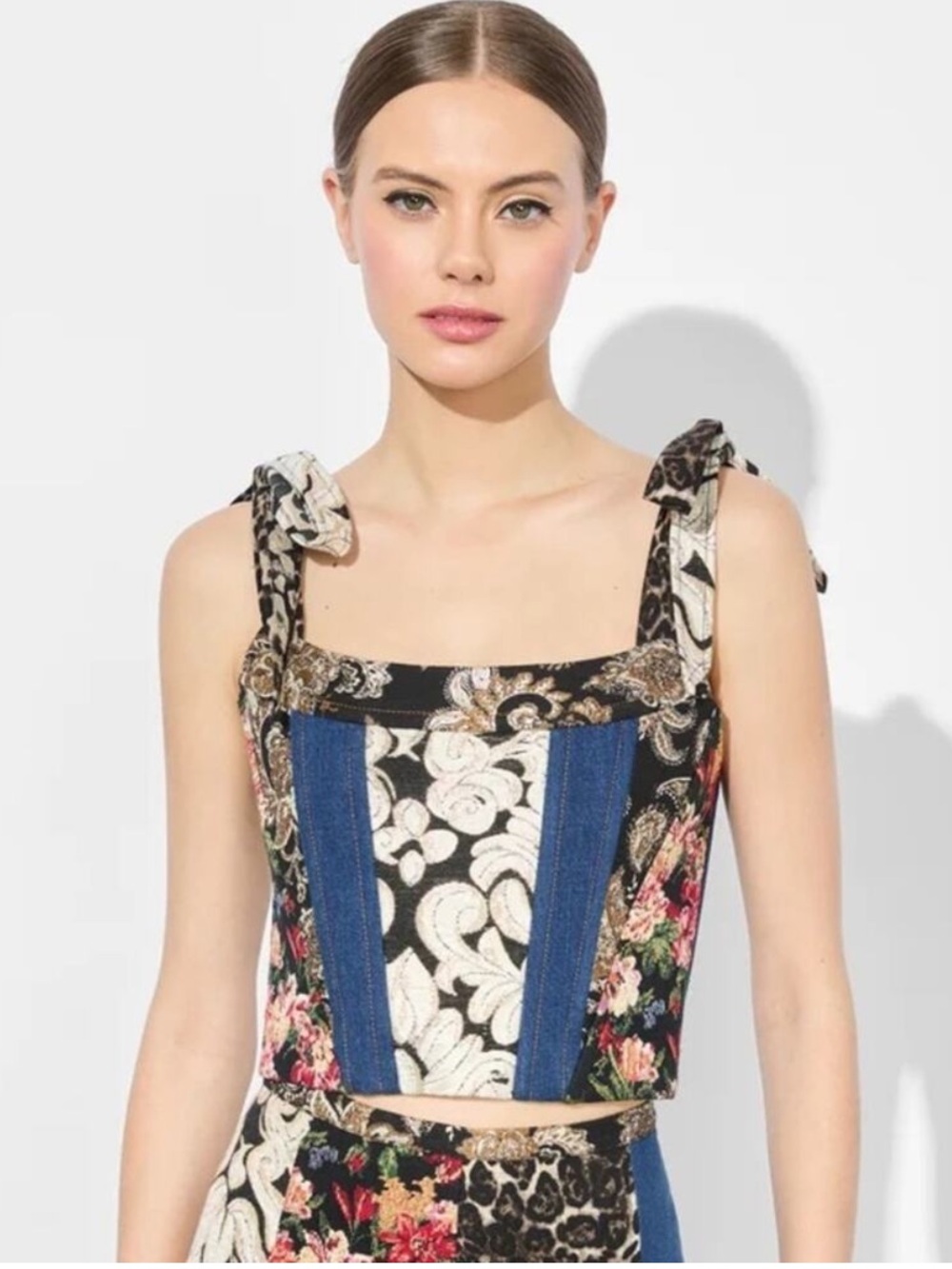 Alice + Olivia Clara Bow Strap Bustier